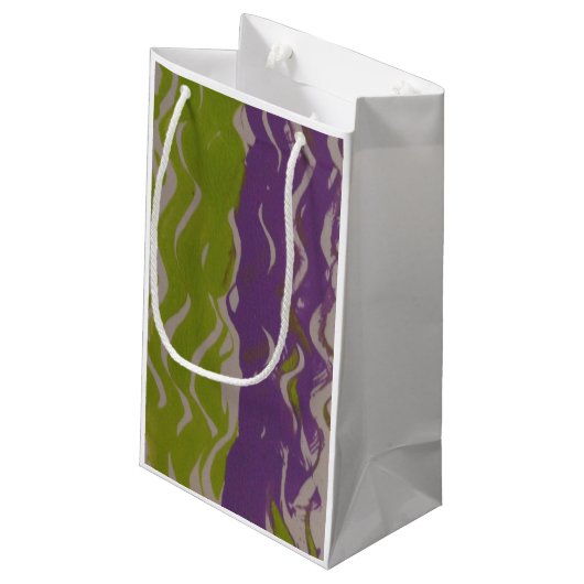 Streifenbeutel Kleine Geschenktüte (Rückseite Schrägansicht)