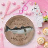 Streifenbläsertafel Pappteller (Party)