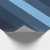 Streifenblau Geschenkpapier (Ecke)