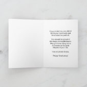 Streifenblauer Krankenpflegerausweis Abschluss Karte (Innenseite)