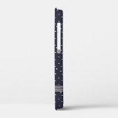 Streifenbogen auf Polka-Punkt Case-Mate iPhone Hülle (Rückseite / Links)