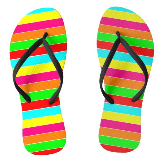‚Streifenbogen‘ Badesandalen (Fußbett)