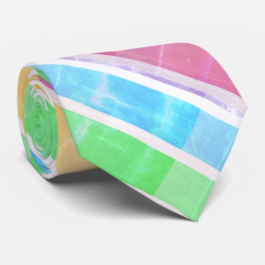 Streifenbogenfarbe Krawatte (Gerollt)