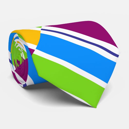 Streifenbogenfarbe Krawatte (Gerollt)