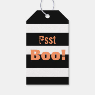 Streifenboo-Geschenk-Umbauten Halloweens Geschenkanhänger
