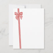 Streifenbow Flat Dankeschön Karte (Rückseite)