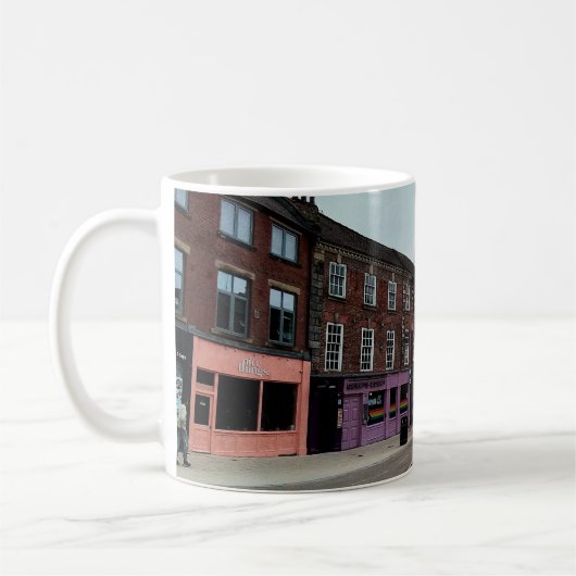 Streifenbrücke Kaffeetasse (Links)