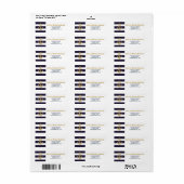 Streifencodierung Nautic Address Labels Anchor Nav (Vorne)