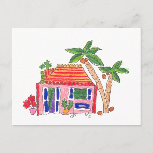 StreifenDachstühle Postkarte (Vorderseite)