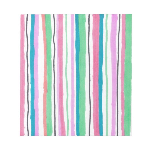 Streifender Editor mit mehreren Farben Notizblock (Vorderseite)