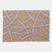 Streifendesign Braun Lila Handtuch (Horizontal)