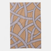 Streifendesign Braun Lila Handtuch (Vertikal)