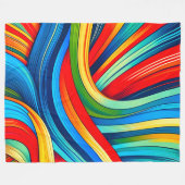 Streifendesign Fleecedecke (Vorderseite (Horizontal))