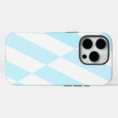 Streifendesign in hellblau und weiß Case-Mate iPhone hülle (Rückseite (Horizontal))