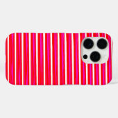 Streifendesign in Rot und Weiß Case-Mate iPhone Hülle (Rückseite (Horizontal))