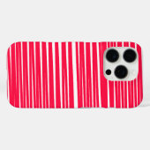Streifendesign in Rot und Weiß Case-Mate iPhone Hülle (Rückseite (Horizontal))