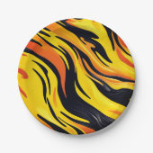 Streifendesign Pappteller (Vorderseite)