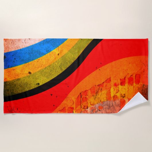 Streifendesign Strandtuch (Vorderseite)