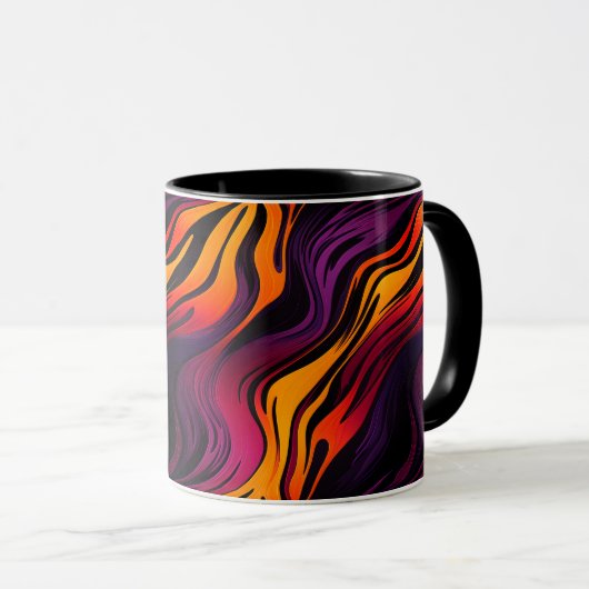 Streifendesign Tasse (VorderseiteRechts)