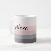 Streifendesign Urban Dusk Kaffeetasse (Vorderseite Links)