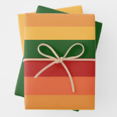 Streifenfarben der Papierblätter für Herbst Geschenkpapier Set (Beispiel)