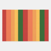 Streifenfarben der Papierblätter für Herbst Geschenkpapier Set (Vorderseite 3)