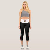 Streifenflagge der Tschechischen Republik Capri Leggings (Vorderseite)