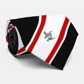 Streifenflagge in der Toskana Krawatte (Gerollt)