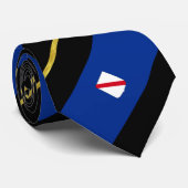 Streifenflagge Krawatte (Gerollt)