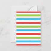 Streifenflugzeugkarte Valentine Mitteilungskarte (Rückseite)