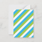 Streifenfrosch-Toad-Valentinenkarte Mitteilungskarte (Rückseite)