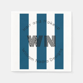 Streifengeschenk für das Firmenlogo Serviette