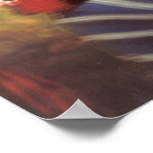 Streifenhahn Poster (Ecke)