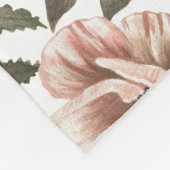 Streifenhörnchen-Blumenmuster Fleecedecke (Ecke)