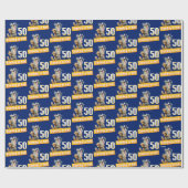 Streifenhörnchen-Geburtstagskerzen Geschenkpapier (Flach)