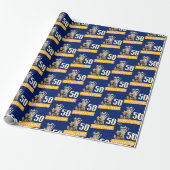 Streifenhörnchen-Geburtstagskerzen Geschenkpapier (Ungerollt)