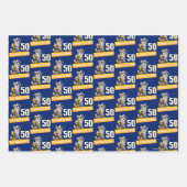 Streifenhörnchen-Geburtstagskerzen Geschenkpapier Set (Vorderseite 3)