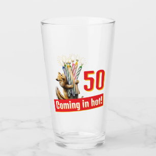 Streifenhörnchen-Geburtstagskerzen Glas