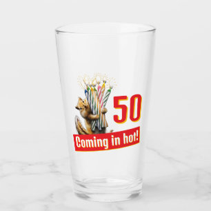 Streifenhörnchen-Geburtstagskerzen Glas