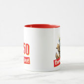 Streifenhörnchen-Geburtstagskerzen Tasse (Zentrum)