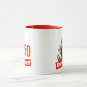 Streifenhörnchen-Geburtstagskerzen Tasse (Zentrum)