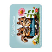 Streifenhörnchen informieren magnet (Vertikal)