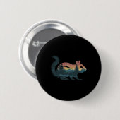 Streifenhörnchen Jagd Wandern Outdoor Camping Wald Button (Vorne & Hinten)