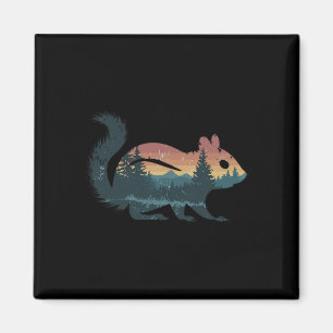 Streifenhörnchen Jagd Wandern Outdoor Camping Wald Magnet
