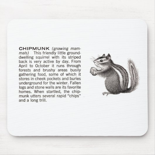Streifenhörnchen Mousepad (Vorne)