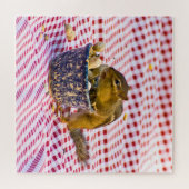 Streifenhörnchen Picknick Puzzle (Horizontal)