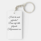 Streifenhörnchen schicken Grüße Schlüsselanhänger (Rückseite)