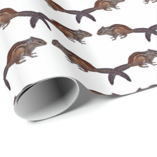 Streifenhörnchen-Wahnsinn-Geschenkpapier Geschenkpapier