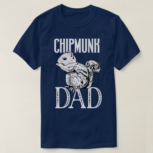 Streifenhörnchenliebhaber Streifenhörnchen-Vater T-Shirt (Design vorne)