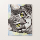 Streifenkatze Puzzle (Vertikal)